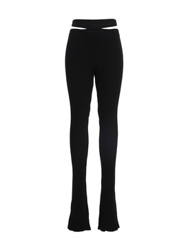 Andreādamo Ribbed Flared Trousers