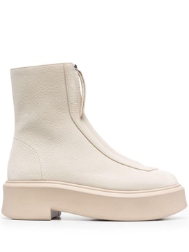 50mm Zipped leather ankle boots