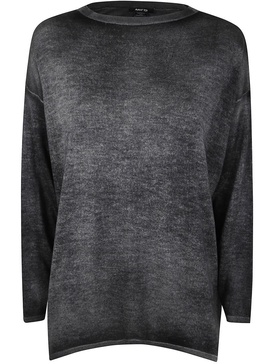 Avant Toi Hand Painted Boat Neck Off Gauge Pullover Clothing