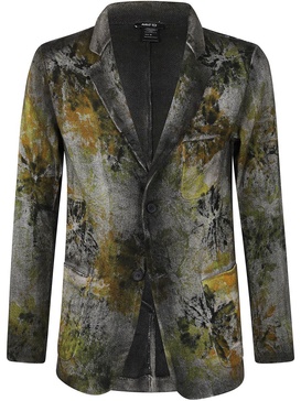 Avant Toi Hand Painted Micro Mat Stitch Rever Jacket With Patch Pocket Clothing