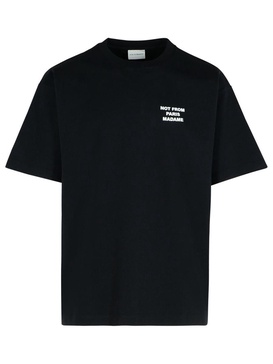 Drôle De Monsieur Black Cotton T-Shirt