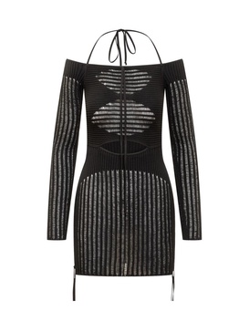 Andreādamo Mini Ribbed Dress