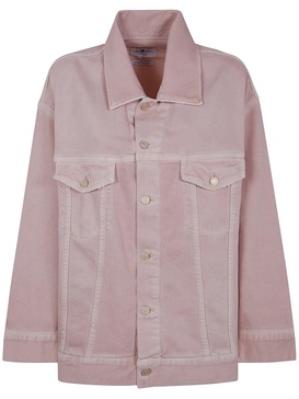 7 For All Mankind Oli Trucker Colored Mankind Petal Jacket Clothing