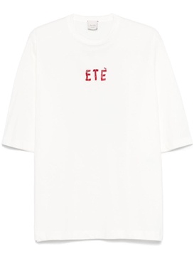 Alysi Embroidered Cotton T-Shirt