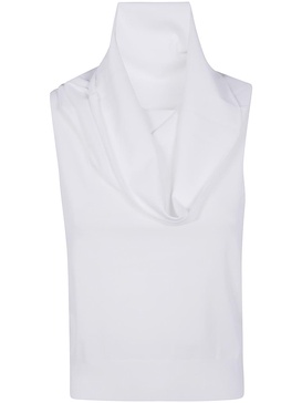 Roberto Collina Short Sleeves Over Shoulder Top Clothing