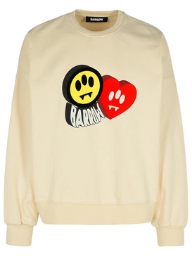 Barrow Ivory Cotton Sweatshirt