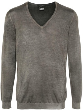 Avant Toi Camouflage Effect V Neck Pullover Clothing