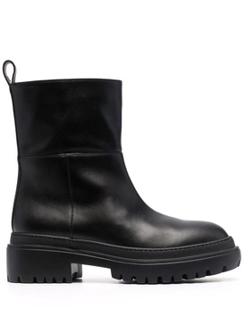 L'Autre Chose Ankle-Length Leather Boots