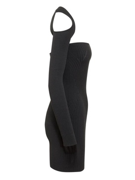 Andreādamo Ribbed-Knit Asymmetrical Mono Shoulder Dress Clothing
