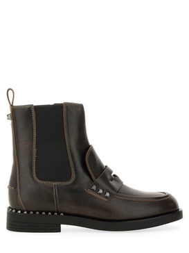 WINGS STUDS LEATHER BOOT