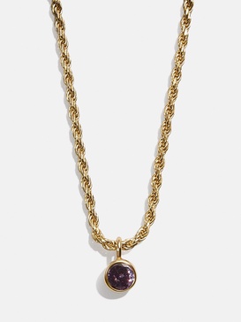 18K Gold Florence Birthstone Necklace