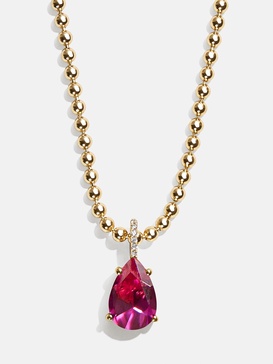 18K Gold Esther Birthstone Necklace