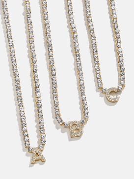 Custom Initial Tennis Necklace