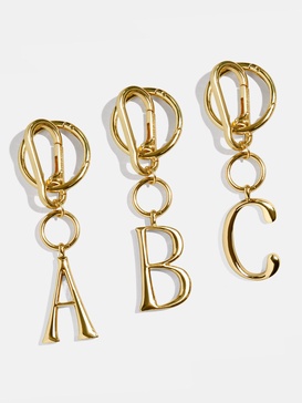 Initial Enamel Bag Charm