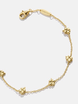 18K Gold Clover Bracelet