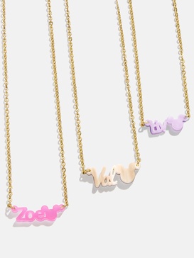 Disney Mickey Mouse Custom Acrylic Nameplate Necklace