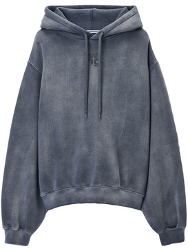 Alexander Wang Essential Terry Hoodie With Puff Paint Logo Clothing