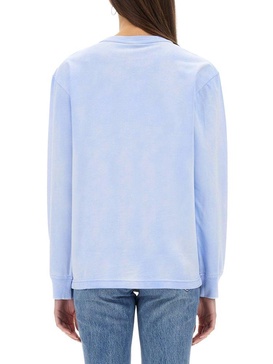 LONG SLEEVE COTTON ESSENTIAL T-SHIRT WITH LOGO