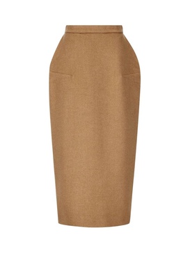 High Waist Zip Detailed Skirt