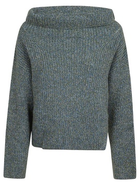 Multicolor Asymmetrical Ribbed Sweater