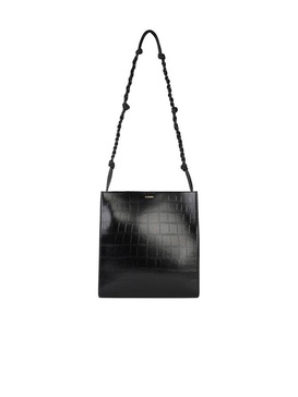 Medium 'tangle' Black Leather Crossbody Bag
