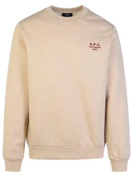 'rue Madame' Beige Cotton Sweatshirt