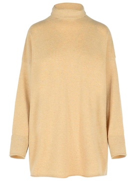 'oder' Beige Cashmere Turtleneck Sweater