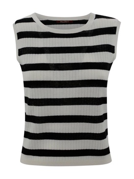 Ribbed Wool And Silk Top