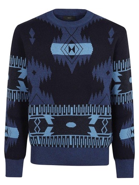 Icon Jacquard Crewneck Jumper