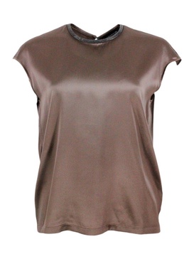 Silk blend top
