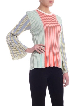 Rayon and cotton multicolor sweater