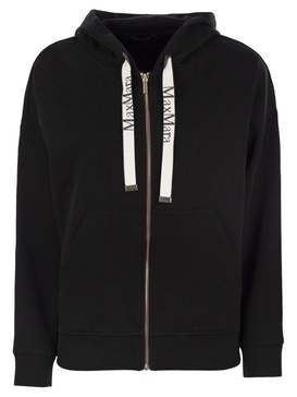 Jour cotton jersey zip up sweatshirt