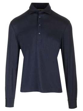 Silk And Cotton Polo Shirt