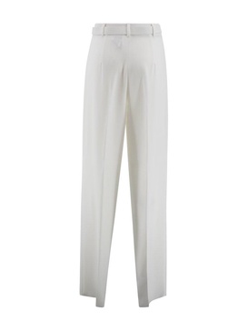 White Triacetate Blend Neottia Pant