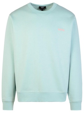 A.P.C. 'Boxy' Musk Green Cotton Sweatshirt