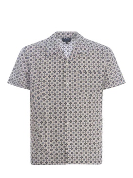 Pattern-printed Short-sleeved Shirt