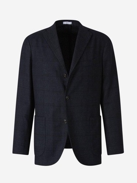 Boglioli Plaid Motif Blazer