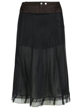 Maison Margiela Black Polyester Skirt Women