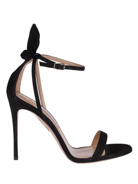 Bow Tie 105 suede sandals