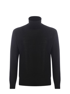 Long-sleeved Roll Neck Knitted Jumper