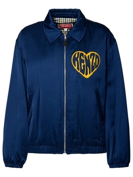Blue viscose jacket