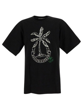 Banana Print Cotton T-shirt