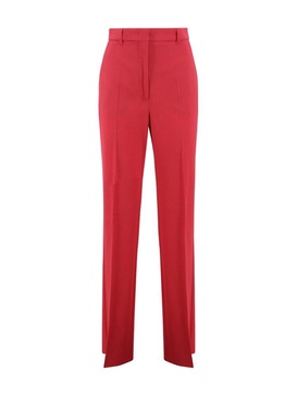 Wool Crepe Satin Trousers