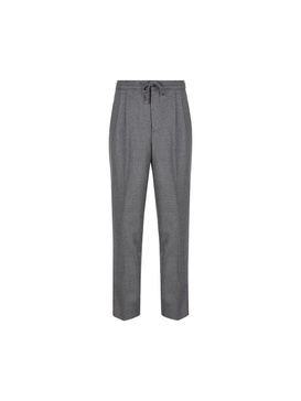 Pleated Tapered Leg Trousers