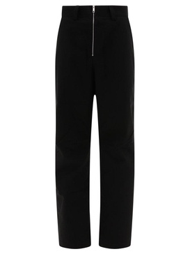 Logo Embroidered Zip Up Trousers
