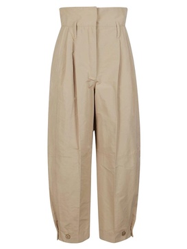High-waisted Cargo Trousers