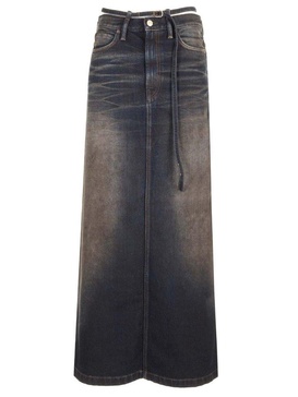 Denim Midi Skirt