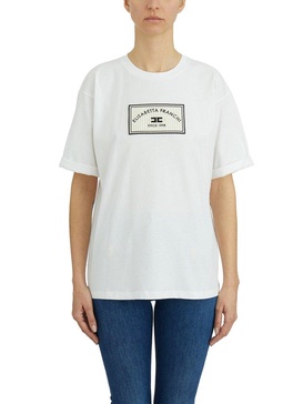 Logo Patch Jersey T-shirt Elisabetta Franchi