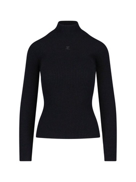 Ribbed Turtleneck Sweater