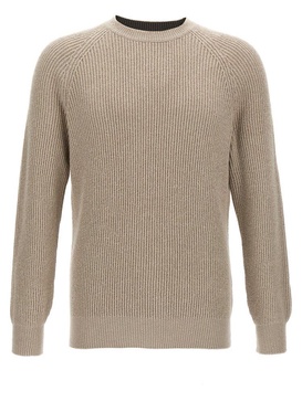 Ribbed Sweater Sweater, Cardigans Beige